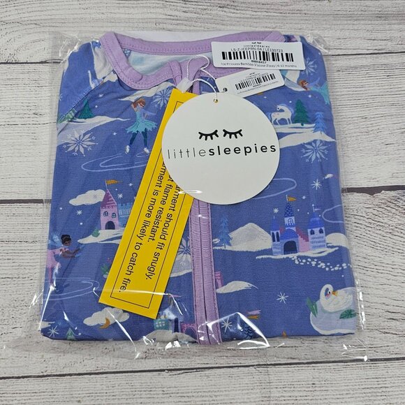 NIB Little Sleepies Ice Princess Zippy Size 6-12 months - Picture 1 of 3